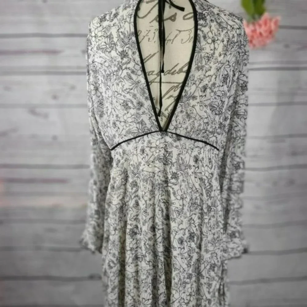 Kimchi Blue Long Sleeve Mini Dress -L - Picture 2 of 2